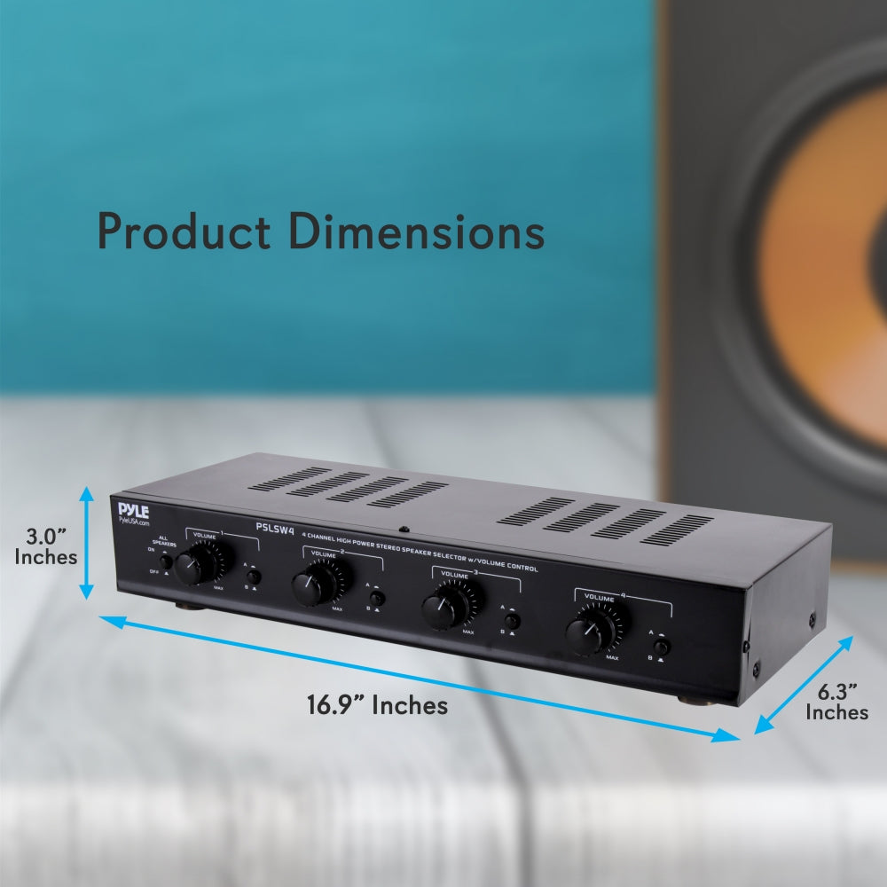 Amplificador de Sistema de altavoces PYLE-HOME PSLSW4