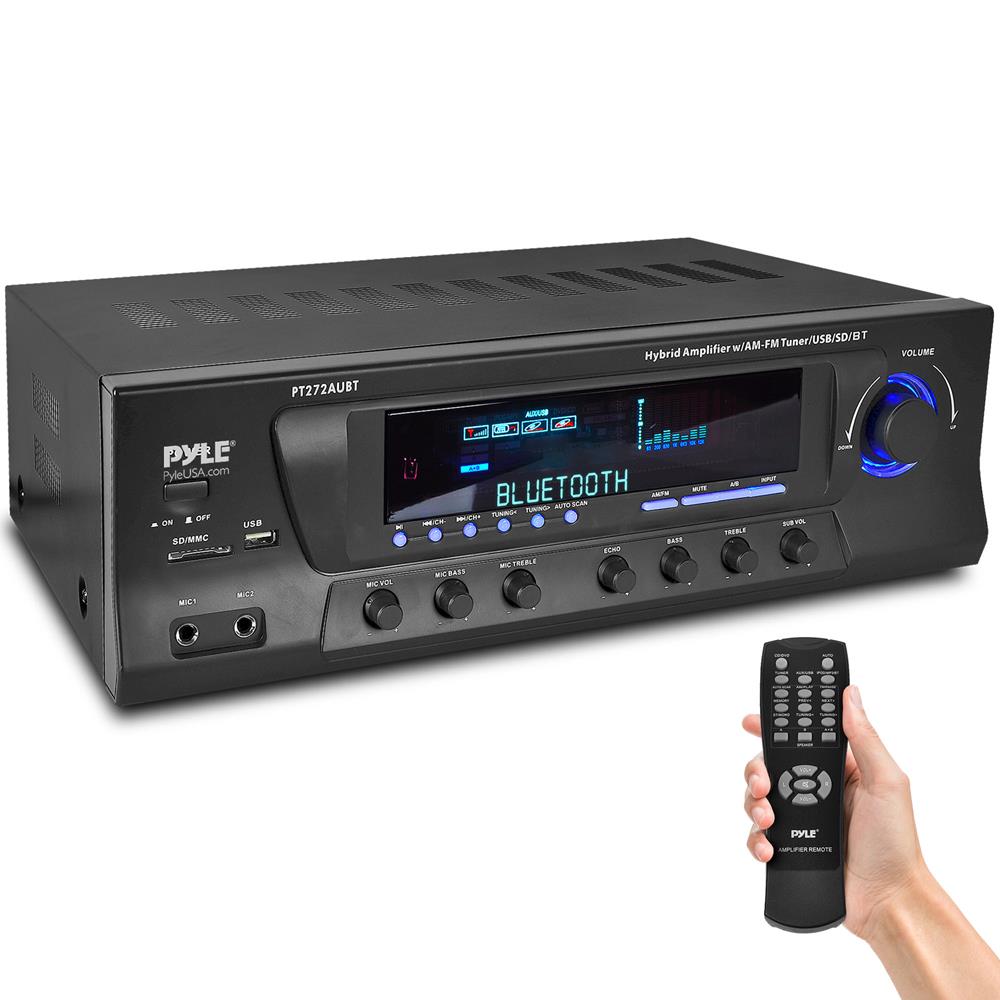 Amplificador híbrido con Bluetooth PYLE-HOME PT272AUBT
