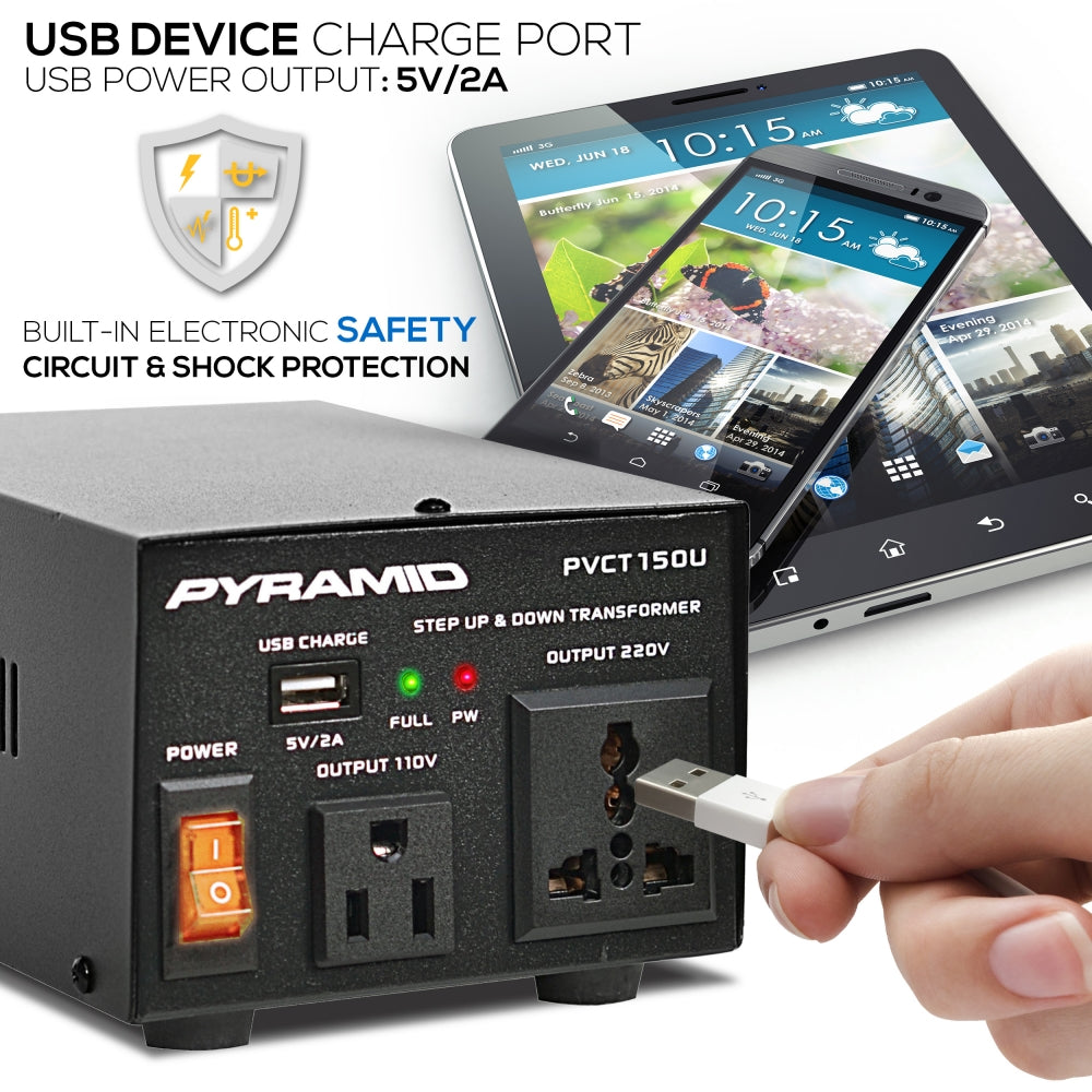 Transformador de voltaje de 50 vatios PYRAMID PVCT150U