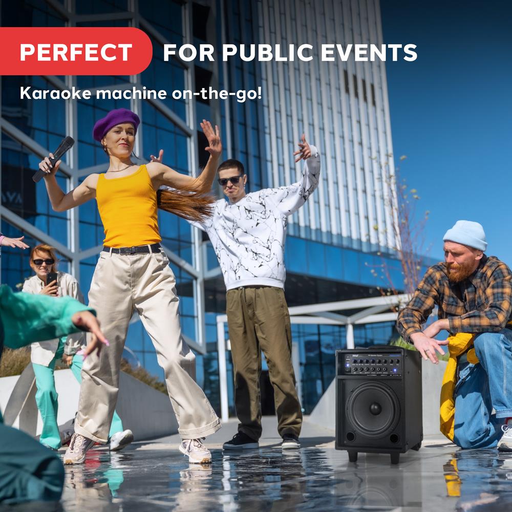 Parlante Portátil PA con micrófono PYLE-PRO PWMA230BT