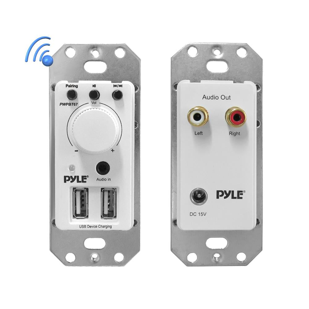 Receptor de audio Bluetooth integrado a la pared PYLE-HOME PWPBT67