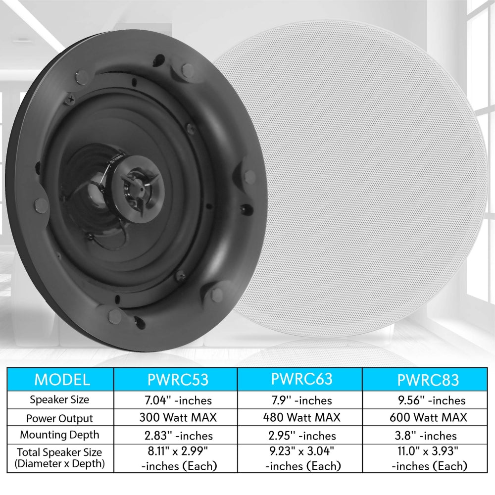 Parlantes o altavoces de pared y techo PYLE-HOME PWRC63