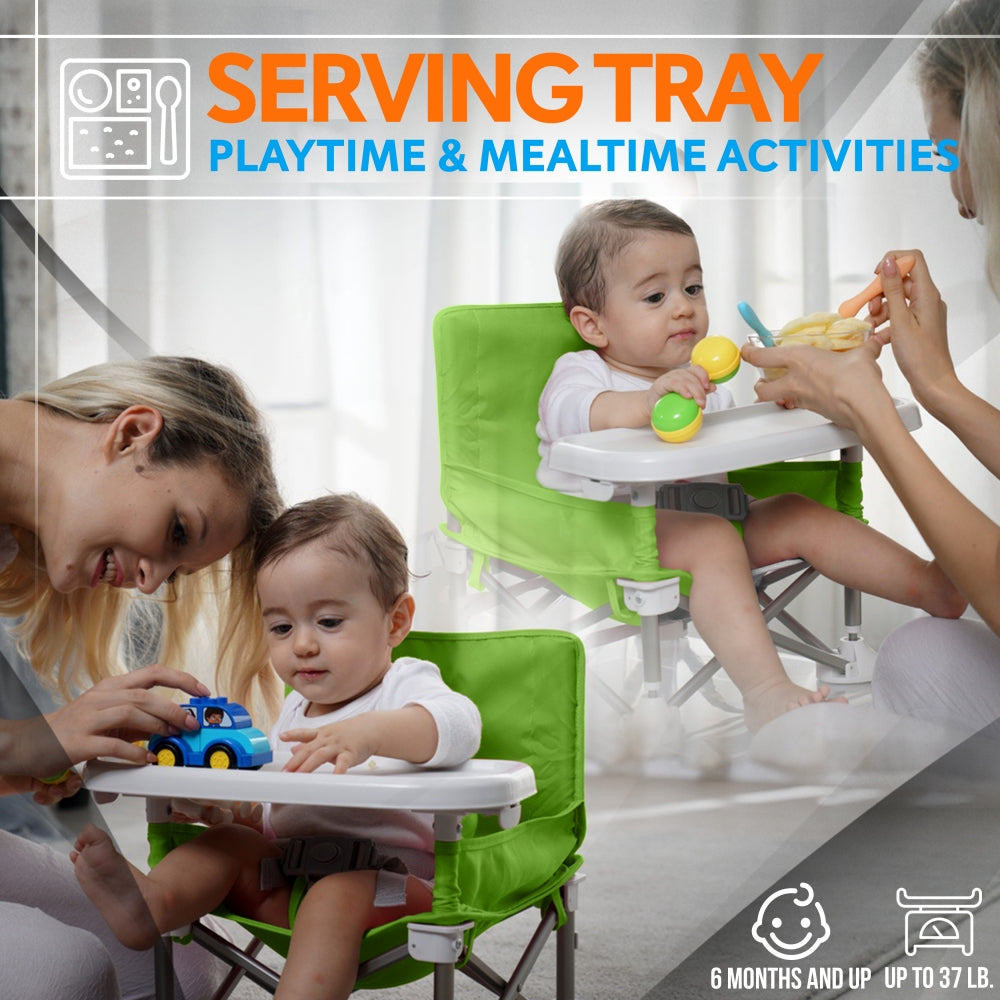 Asiento elevador para bebé-SLBS66G (verde)