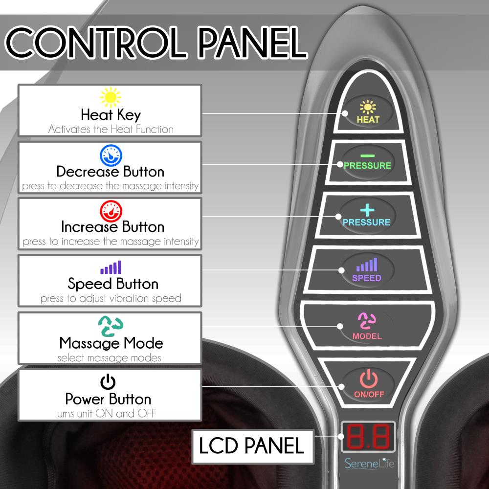 Masajeador de pies completo SERENELIFE SLFTMSG45.5