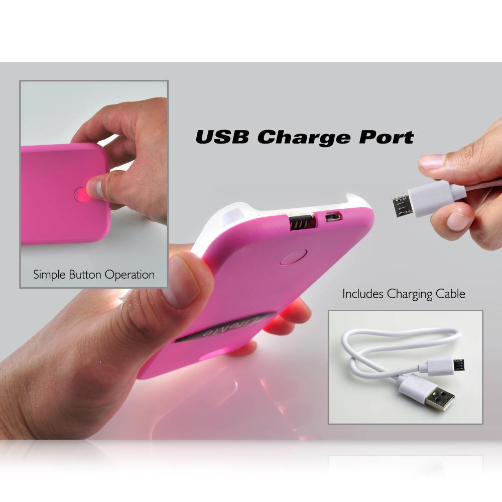 Funda para teléfono con iluminación LED SERENELIFE SLIP101BL