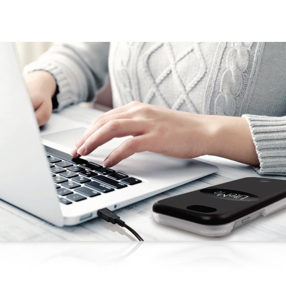 Funda para teléfono con iluminación LED SERENELIFE SLIP101BL