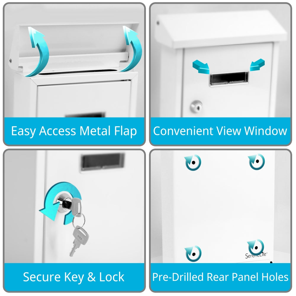 Buzón de Cartas o correo con bloqueo SereneLife SLMAB01