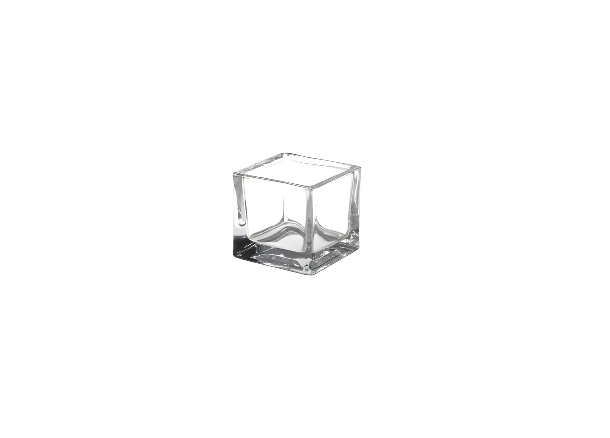 Muestra de Vidrio Cuadrado 2.5 oz, marca Square Glass, pack 12