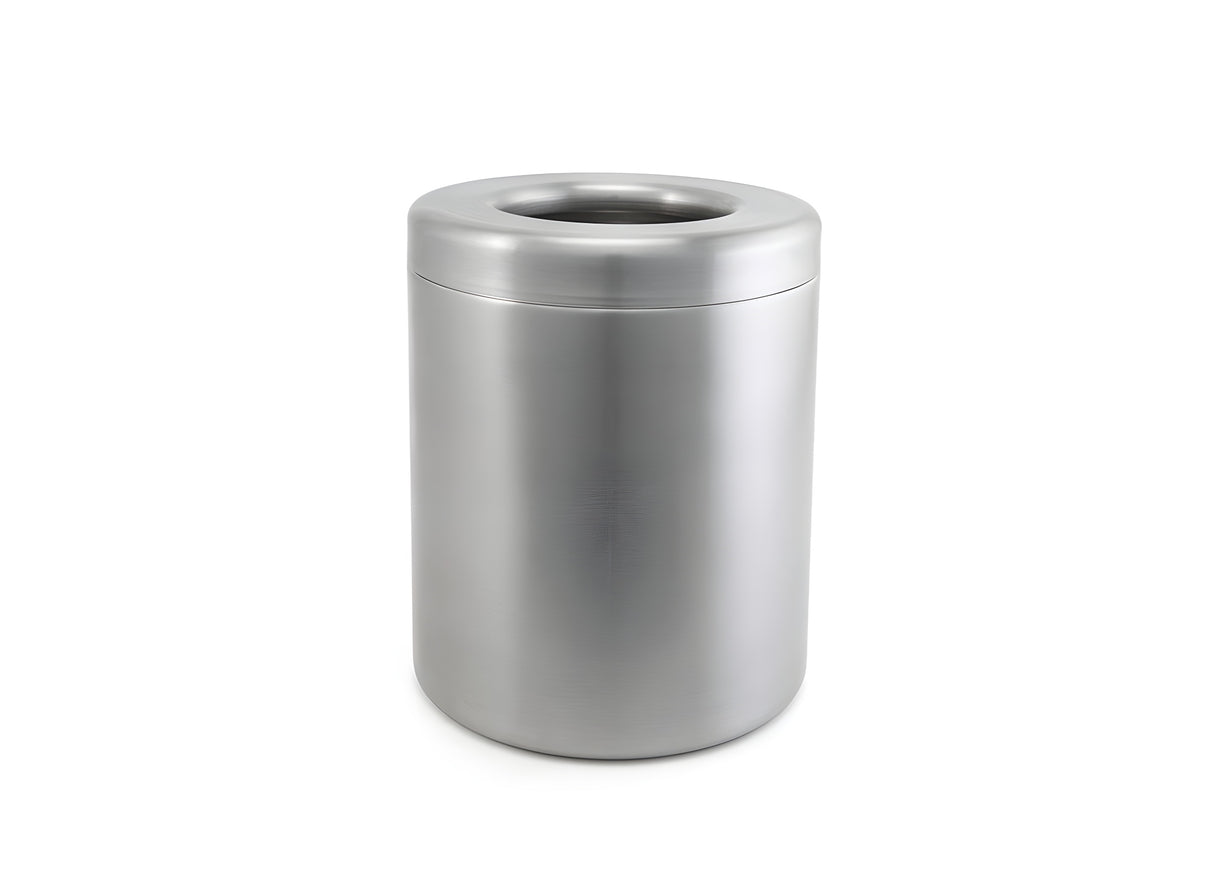 Bote de Basura Redondo Acero Inoxidable 86 oz - Pack de 4