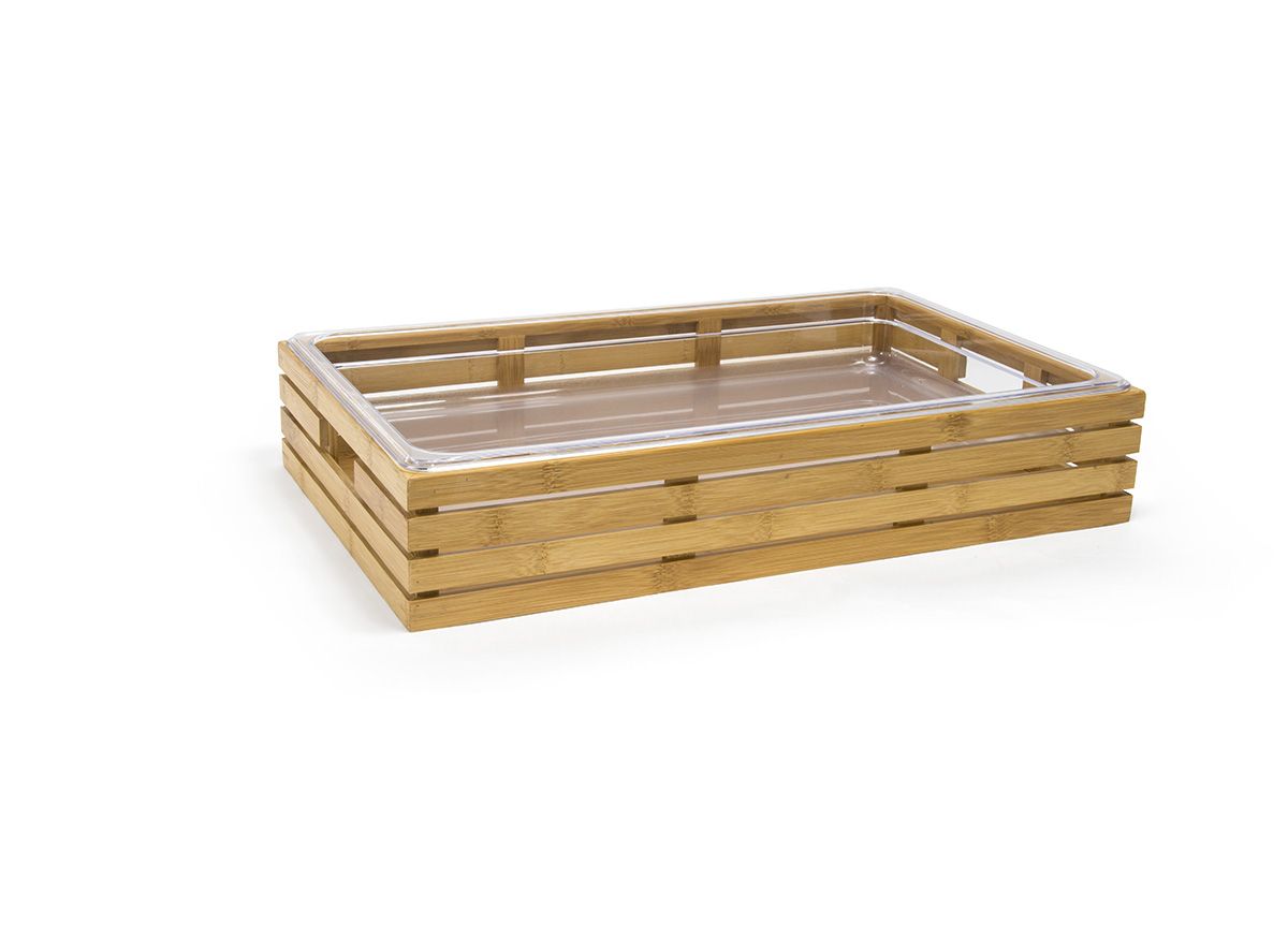 Set de 2 Cestas de Bambú - Shallow - Ideal para Cocina