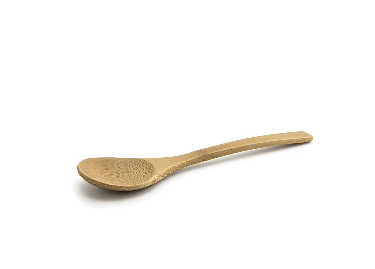 Cucharas de Bambú Anchas 6.5", Pack de 12, Ideal para Cocina