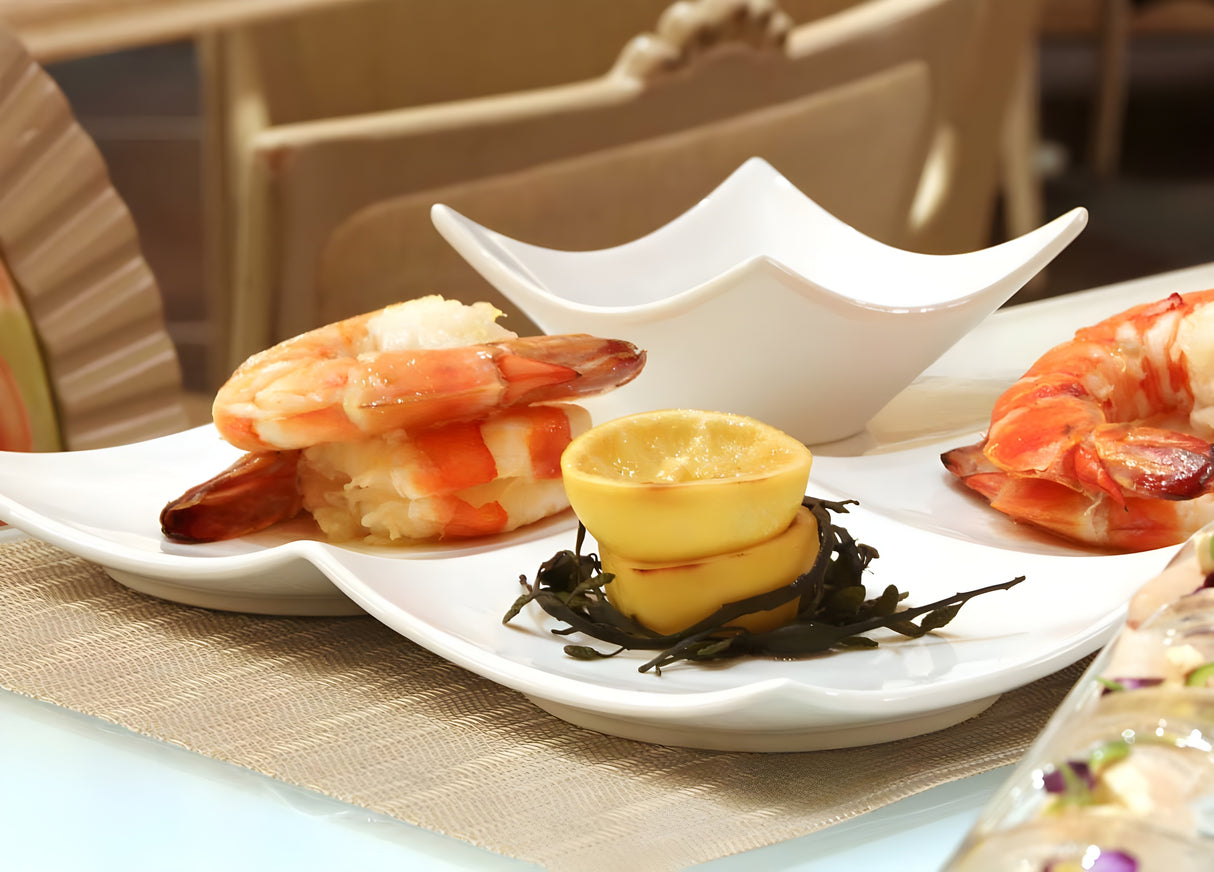 Plato Origami® Cuadrado 8" Pack 12 Piezas Desechables