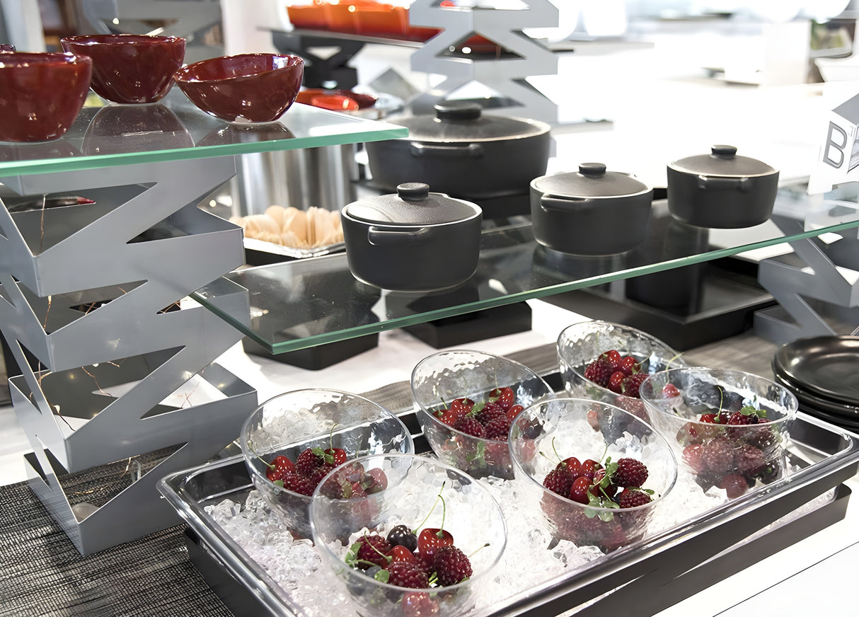 Bowl Slanted Footed Drinkwise® 4.5" 8 oz - Paquete de 6 pcs