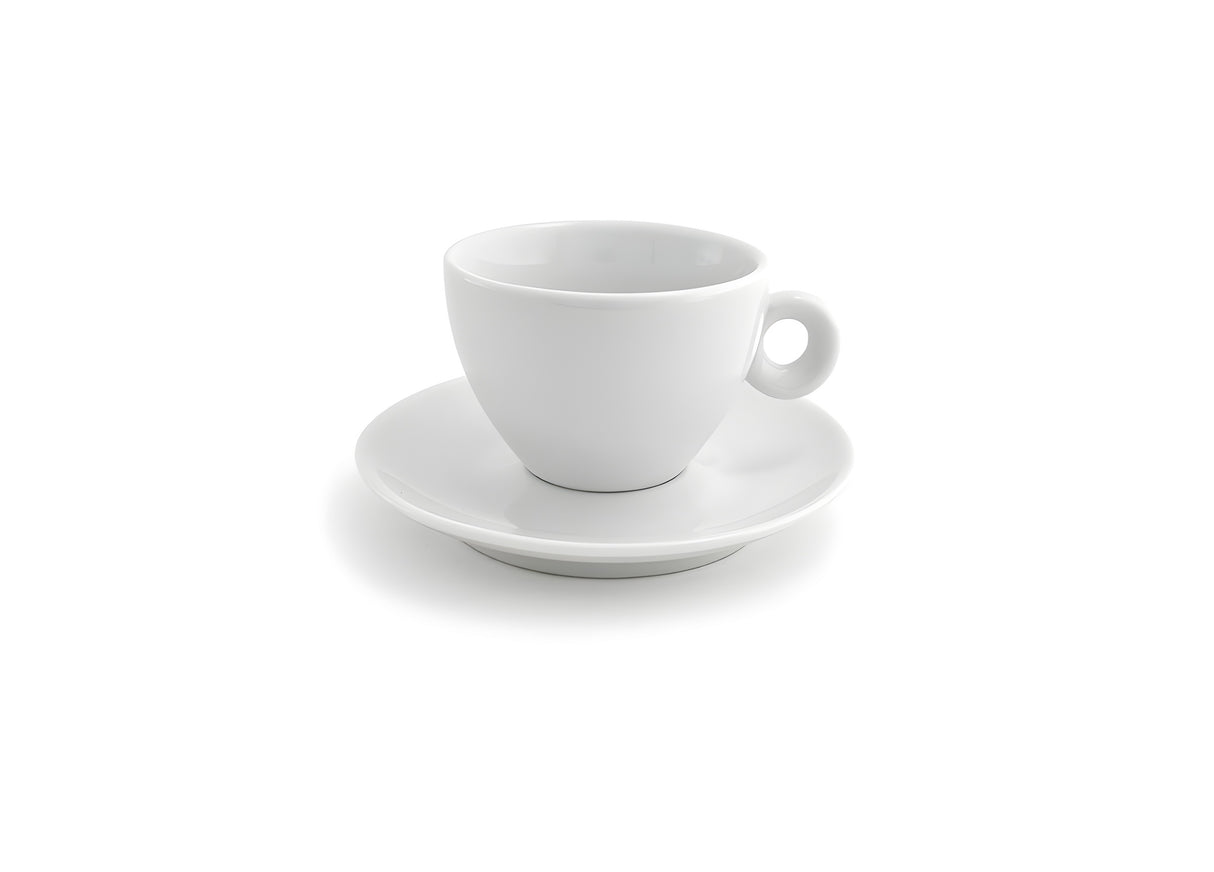 Taza y Plato Milano 6 oz, Pack de 6 piezas, Elegante Diseño