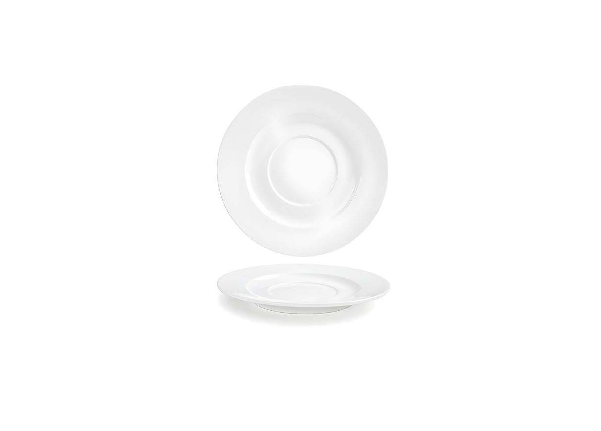 Plato Redondo Monaco de 8" - Pack de 12 piezas, Cerámica