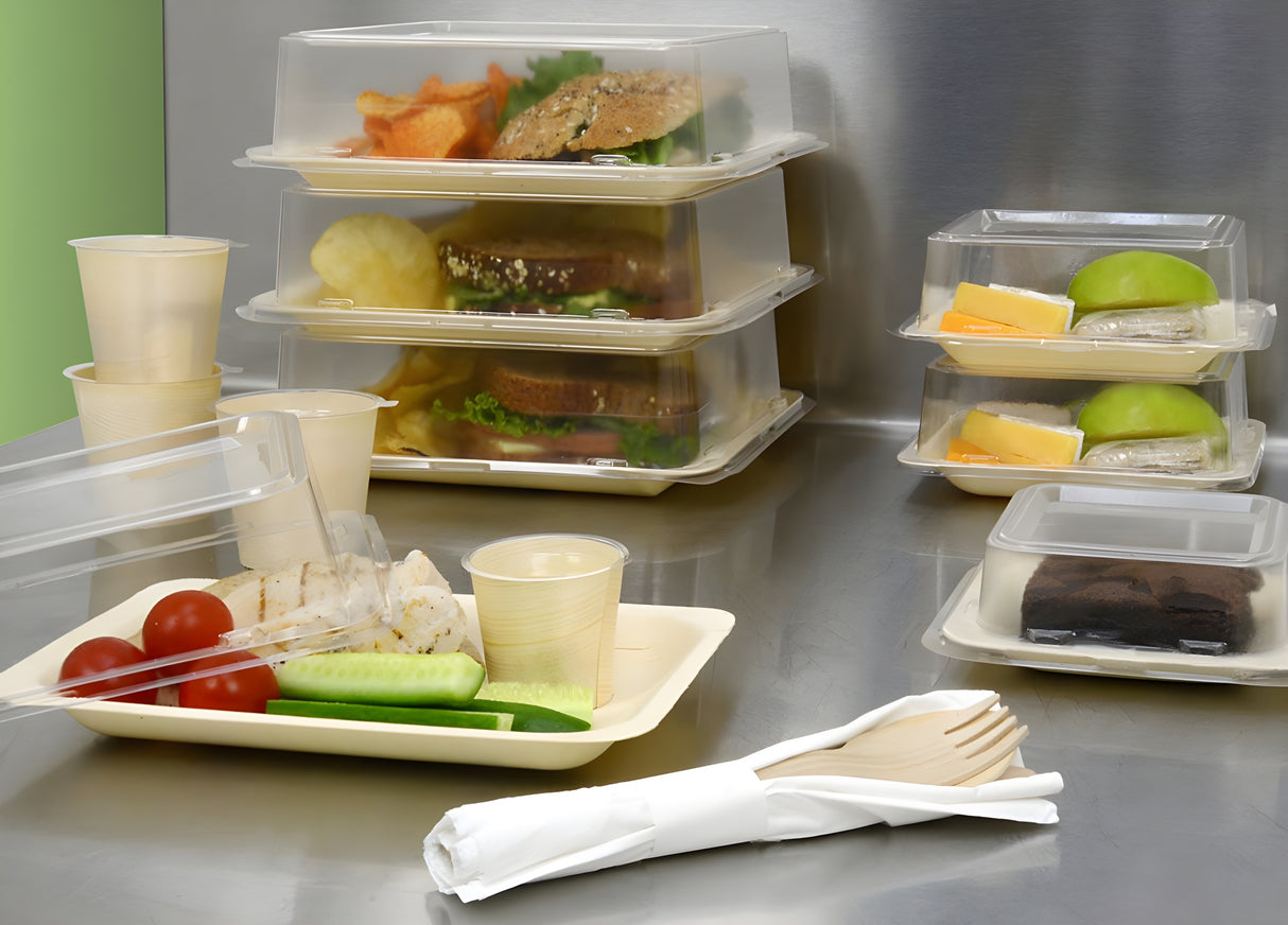 Cubierta para platos Servewise® 8" x 5.75", pack de 200 unidades