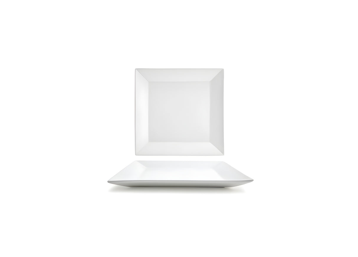 Plato cuadrado Kyoto™ de 10.75", pack de 12 unidades