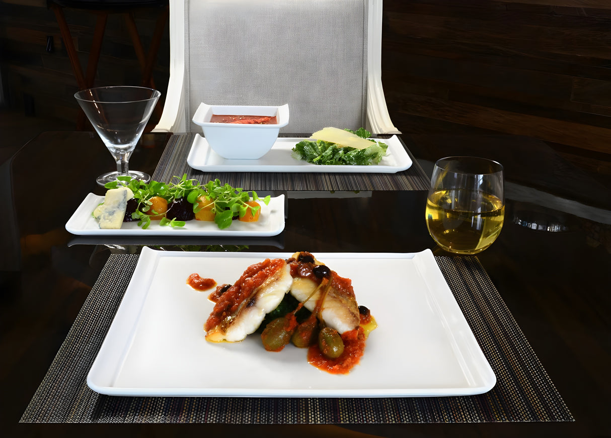 Plato Nouvelle de 13" x 6.5" - Pack de 6 Piezas