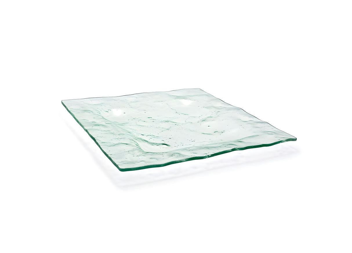 Plato Cuadrado Arctic™ 13" Transparente - Paquete de 6 Piezas