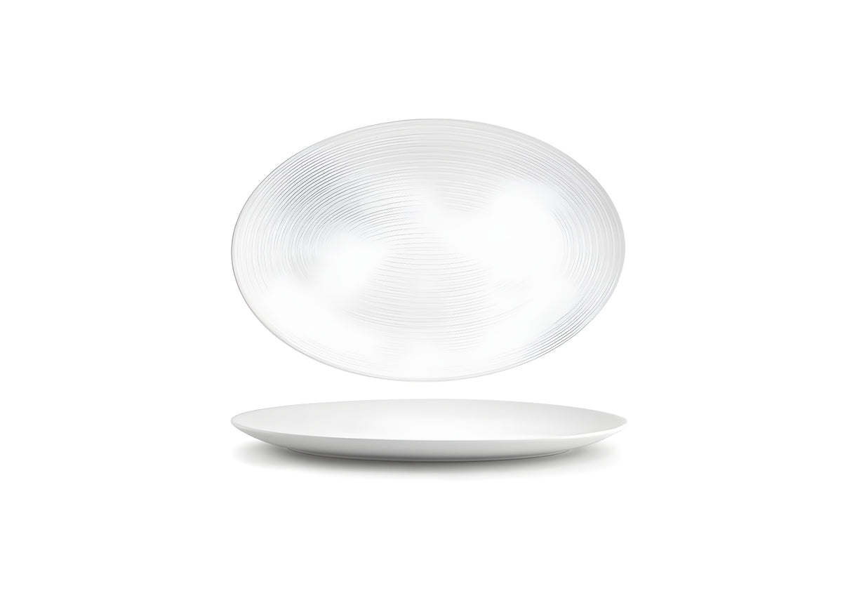 Plato Oval Spiral® Coupe 13" Pack de 4 Piezas