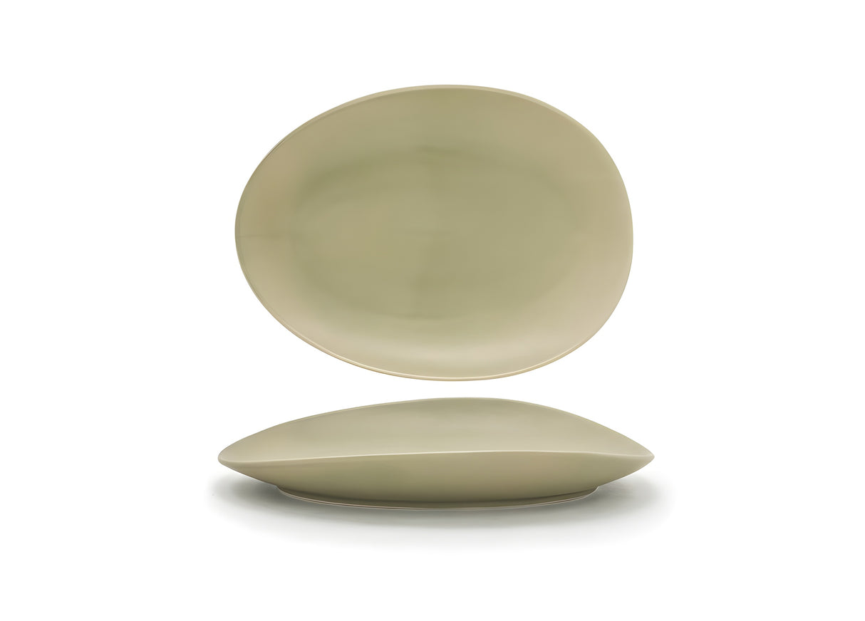 Plato Oval Tides® 12" - Pack de 2 piezas, referencia Sea Grass