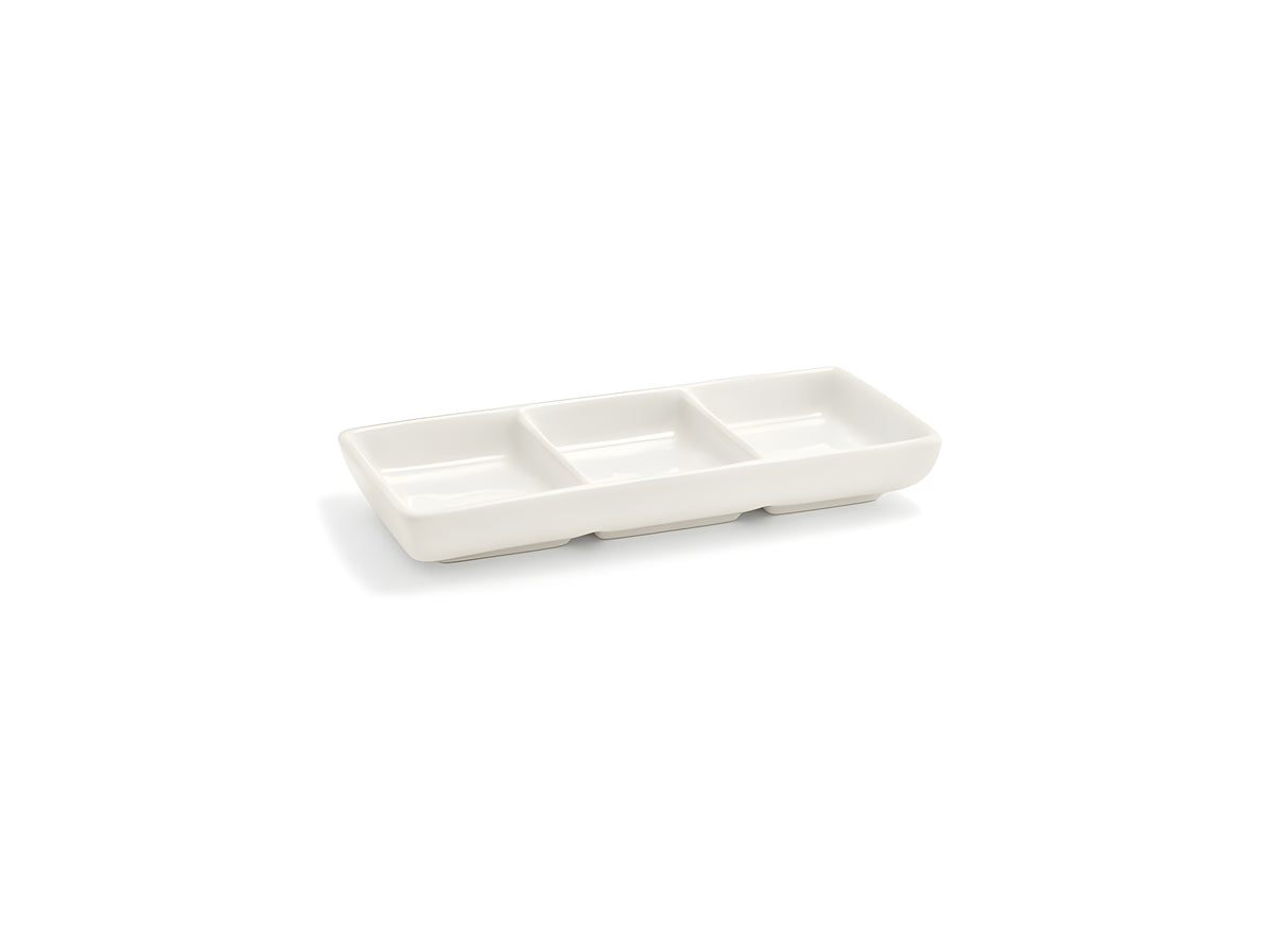 Plato de tres compartimentos Catalyst® 6" x 2.5" - 3 oz, 12 pcs