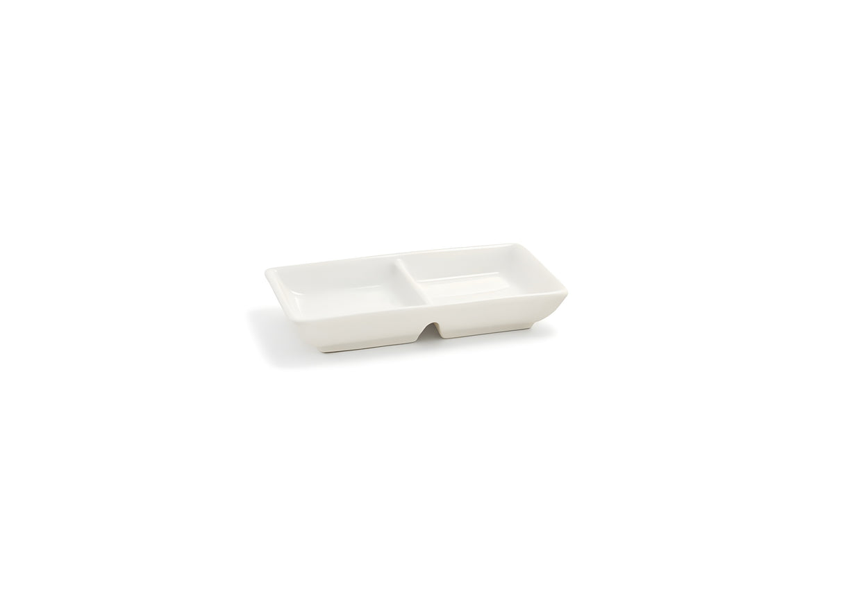 Plato de dos compartimentos Catalyst® 2 oz, pack de 12 pcs