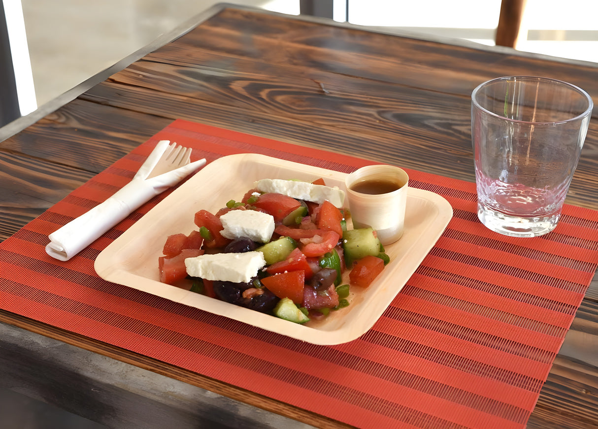 Plato cuadrado Servewise® 8" - Paquete de 200 unidades