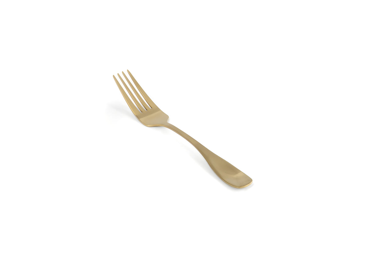 Tenedor de Cena 8" Cameron - Pack x 12 Piezas Matte Brass