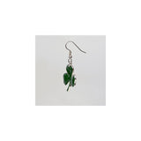 Aretes colgantes de trébol para mujeres