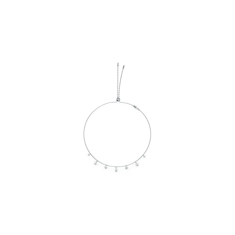 Pulseras y tobilleras para mujer con cristales transparentes