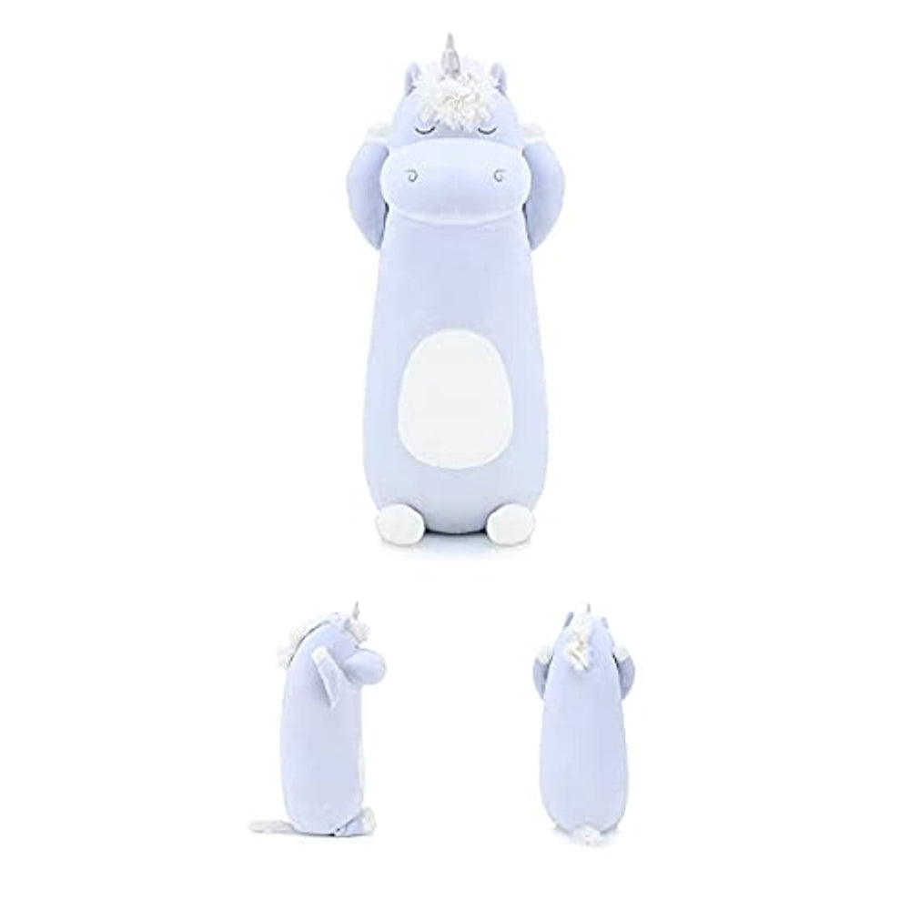 Peluche de Unicornio alargado color azul - 92cm de largo