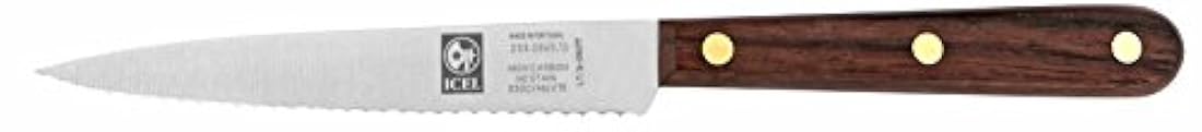 4-inch cuchillo de sierra para pelar, mango de palisandro