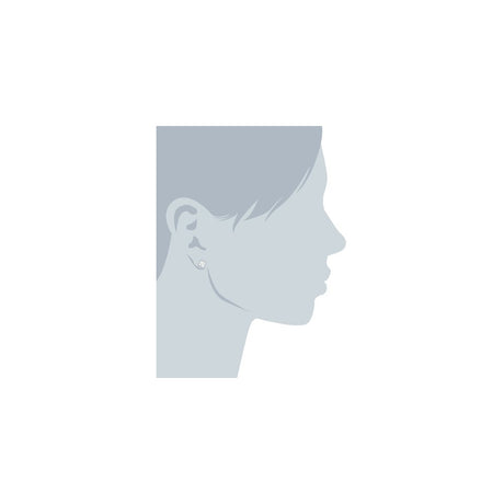 Aretes en plata de broquel de circonia cúbica