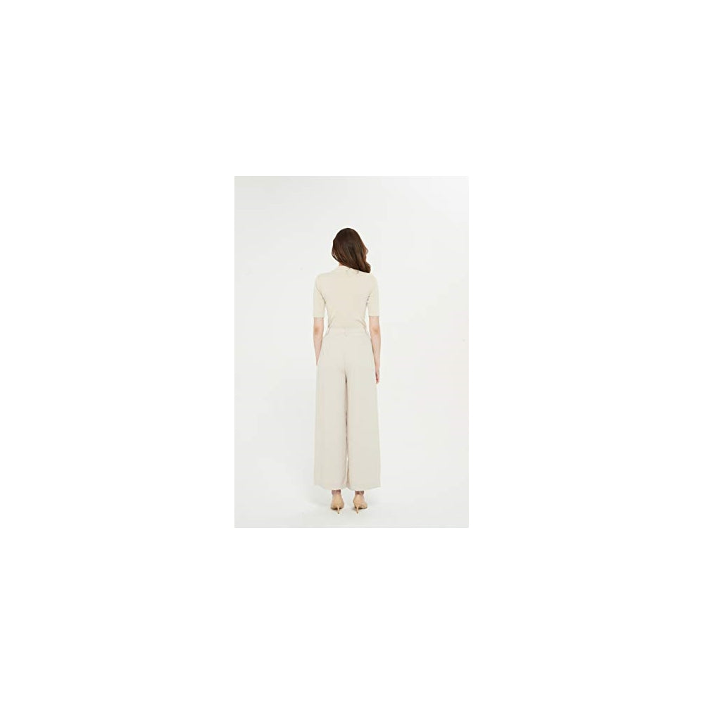 Pantalones largos para mujer, cintura alta, Talla L