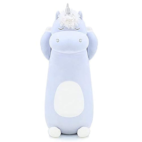 Peluche de Unicornio alargado color azul - 92cm de largo