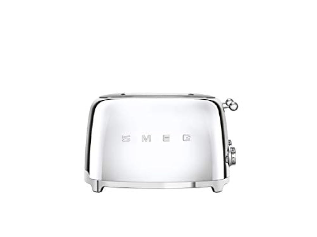 SMEG 1950s Retro - Tostadora (4 x 4), Acero inoxidable