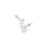 Aretes de perlas de agua dulce hipoalergénicos para mujeres
