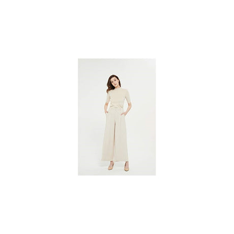 Pantalones largos para mujer, cintura alta, Talla L