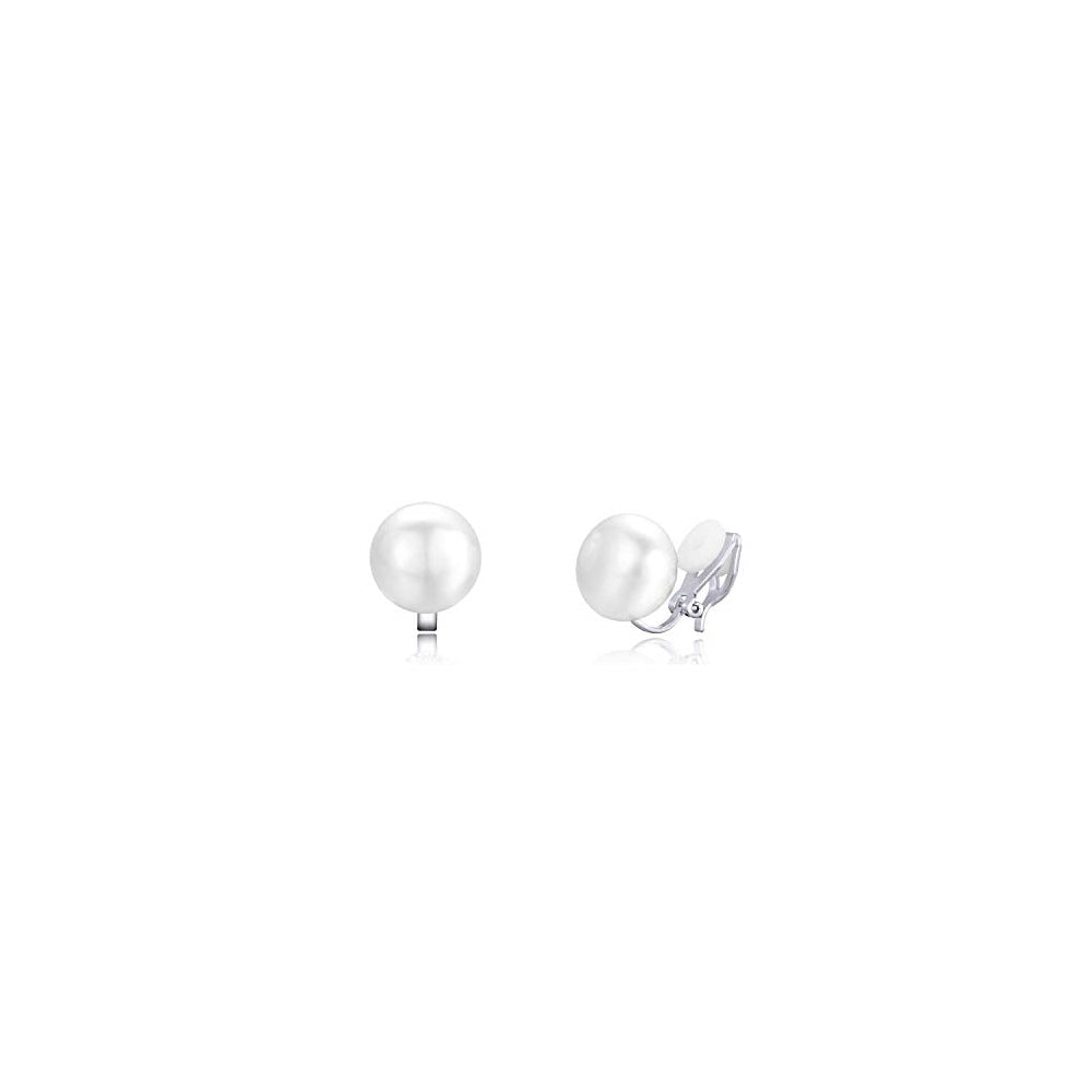 Aretes de perlas de agua dulce para mujeres y niñas