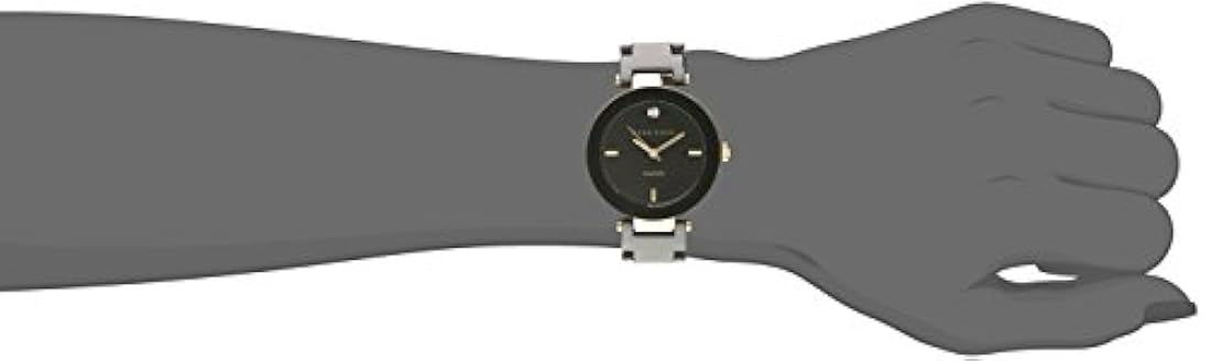 Reloj de cerámica con diamantes auténticos para mujer