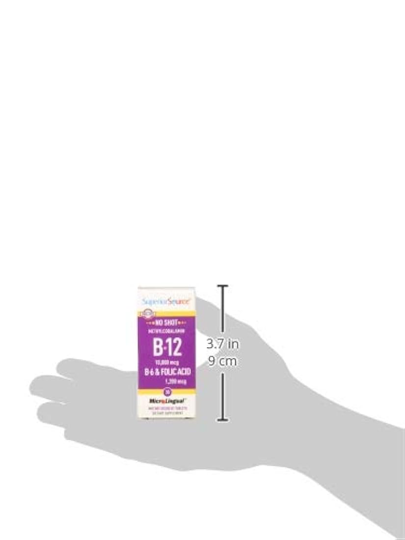 Metilcobalamina B12/B-6/ácido fólico, 10.000 mcg/1200 mcg, 30 unidades