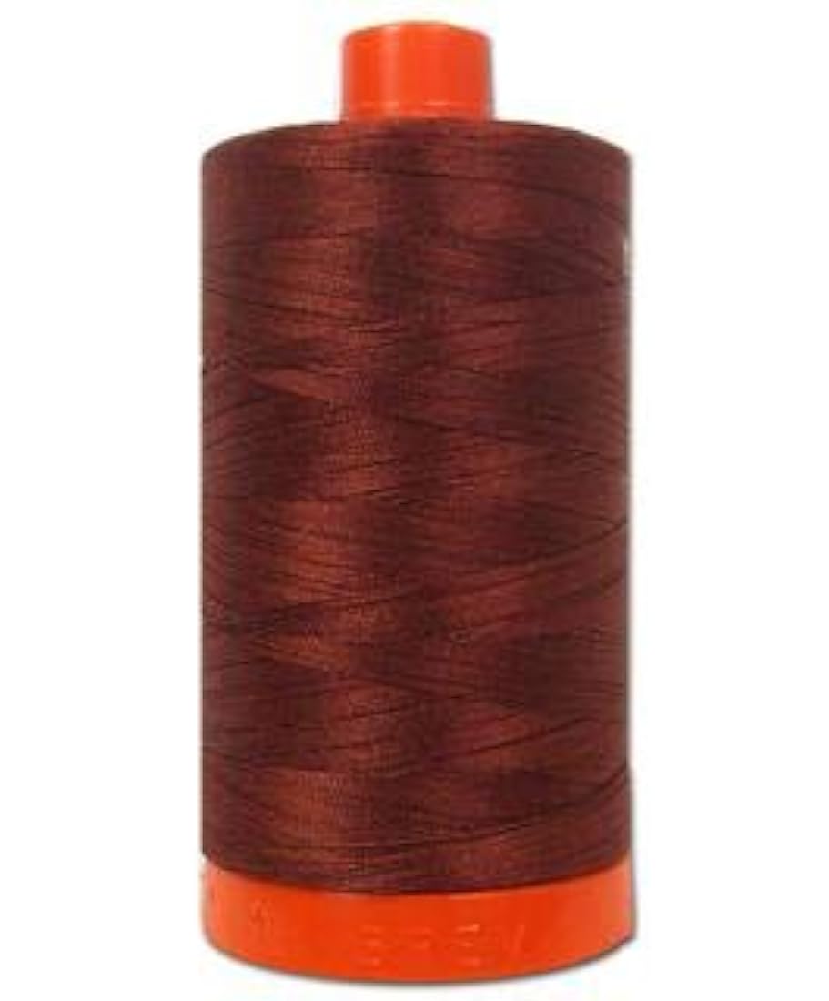 aurifil A1050 –  Solid 50 WT 1422yds Rust algodón Mako hilo