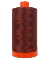 aurifil A1050 –  Solid 50 WT 1422yds Rust algodón Mako hilo