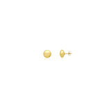 Aretes redondos de media botón o bola completa para mujer