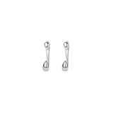 Aretes de gota de plata para mujeres