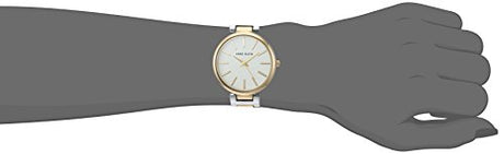 Reloj de pulsera de dos tonos para mujer