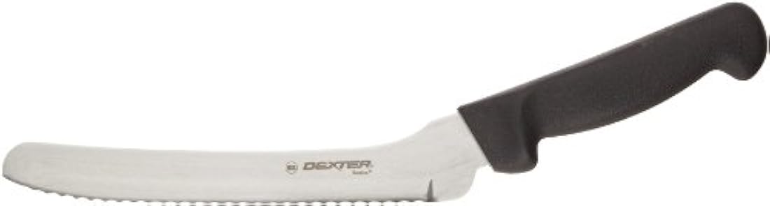 Cuchillo angular sandwich, 8 pulgadas, Negro, 1