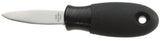 Cuchillo para ostras con mango antideslizante, 7, Negro.