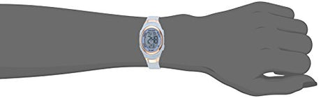 Reloj con correa de resina azul en polvo con cronógrafo